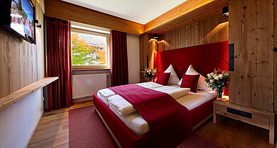 Sleeping area in the Landhaus apartment in the Sportalm in Kirchberg near the Kitzbühel Alps