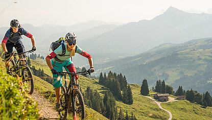 Road cycling during a summer holiday in Kitzbühel