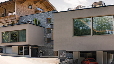 Exterior view from the 4 star hotel Minglers Sportalm in Kirchberg