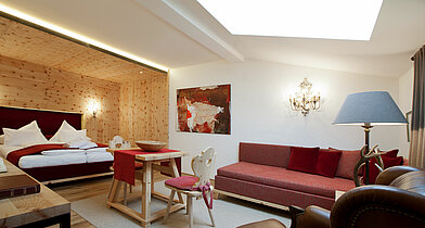 Stone pine room in Minglers Sportalm in Kirchberg near the Kitzbühel Alps