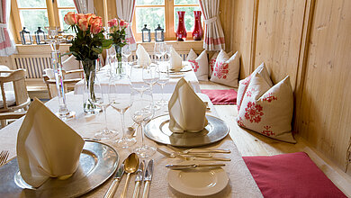 Toque-awarded restaurant in Minglers Sportalm in Kirchberg near Kitzbühel