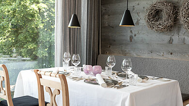 Toque-awarded restaurant in Minglers Sportalm in Kirchberg near Kitzbühel