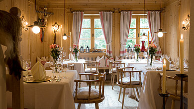 Toque-awarded restaurant in Minglers Sportalm in Kirchberg near Kitzbühel