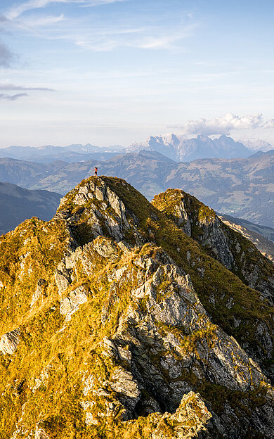 Mountain landscape in the summer in the Kitzbühel Alps in Tirol