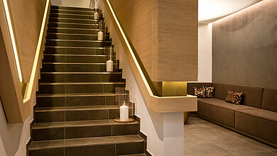 Wellness area in the Sportalm in Kirchberg near Kitzbühel