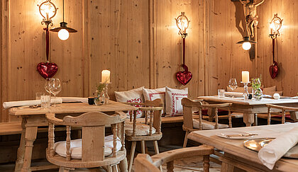 Toque-awarded restaurant in Minglers Sportalm in Kirchberg near Kitzbühel